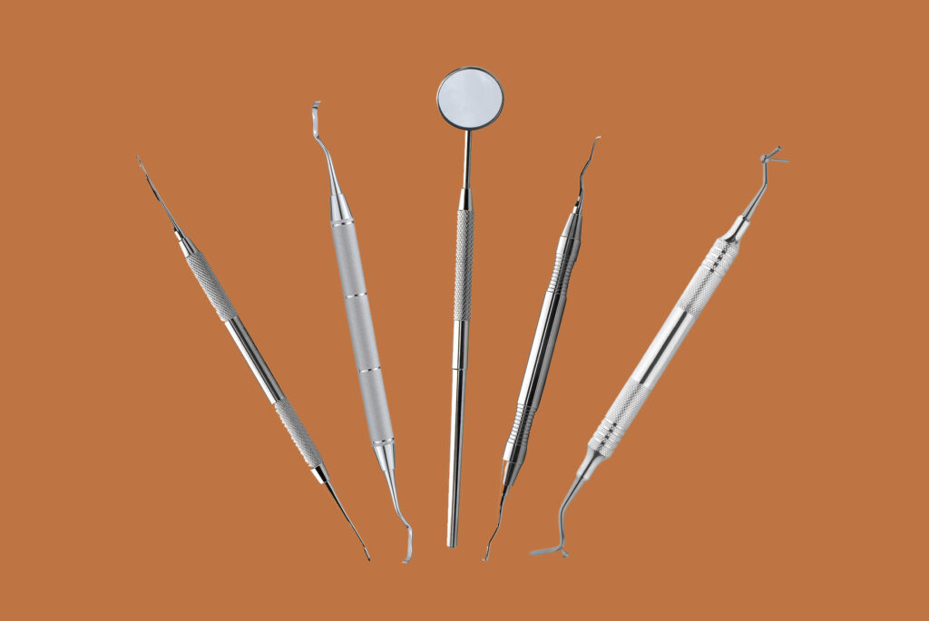 Metal dental tools